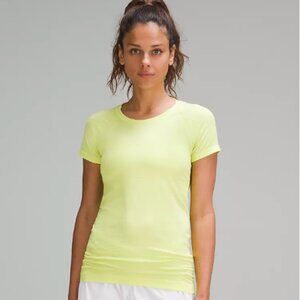 Lululemon Swiftly Tech Short Sleeve Shirt 2.0 Electric Lemon Women’s Size 14